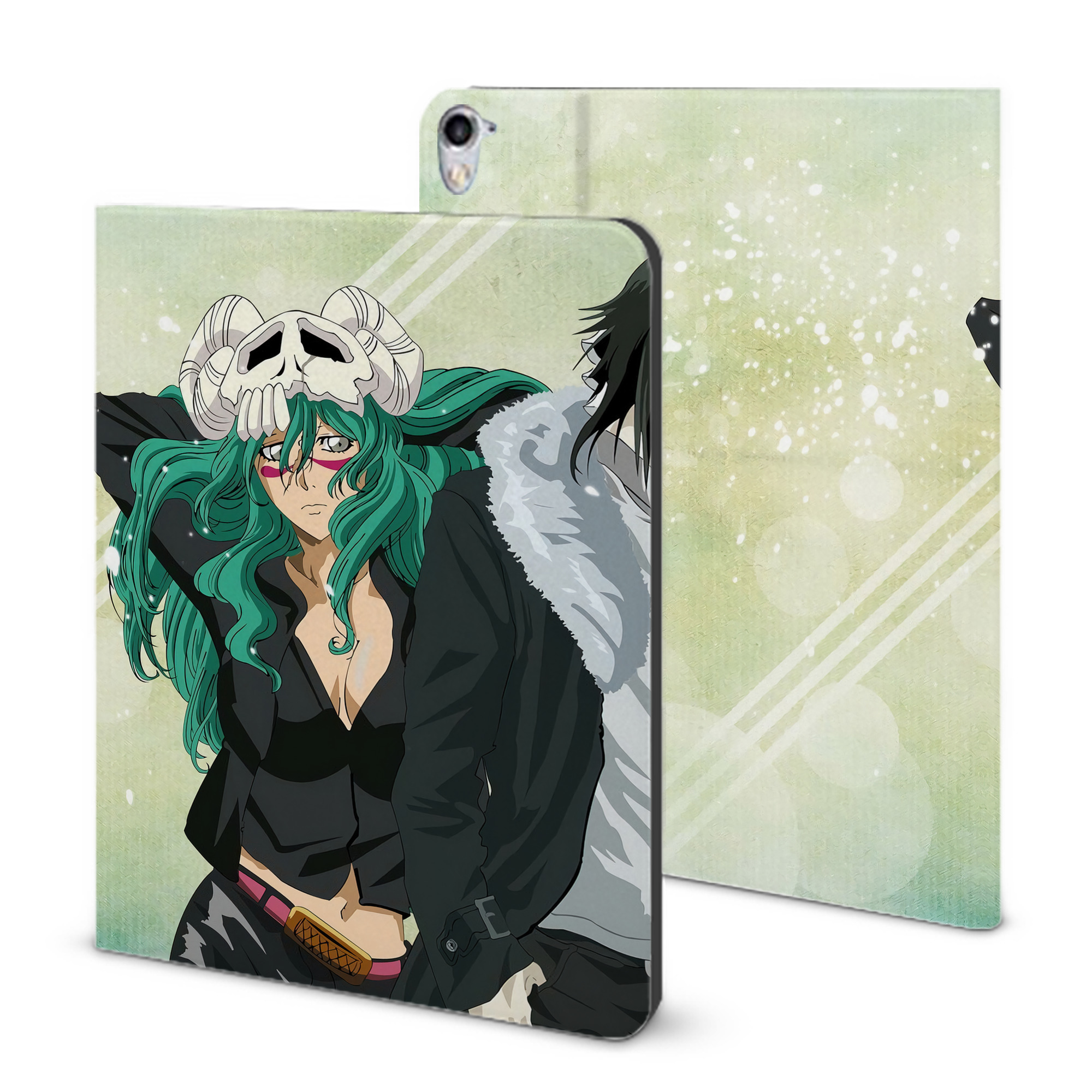 （画像用） ブリーチ BLEACH IPad ケース ブック型 PUレザー TPU 耐衝撃 軽量 薄型 ペン収納なし 全面保護 IPad 各モデル対応